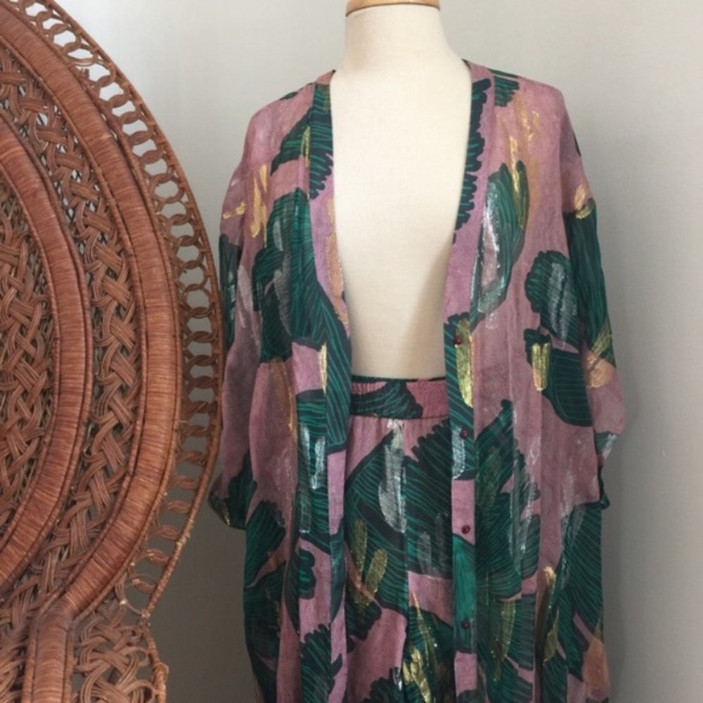 ISO - H&M S/S Studio 2015 Pink Caftan Cover Up Set
